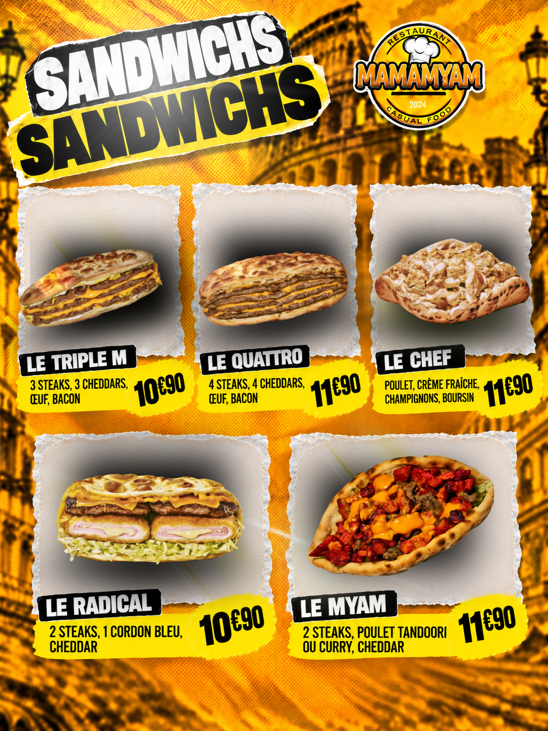 Sandwichs Mama'Myam