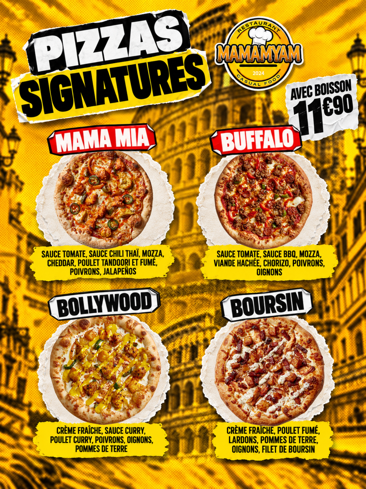 Pizzas Signatures Mama'Myam